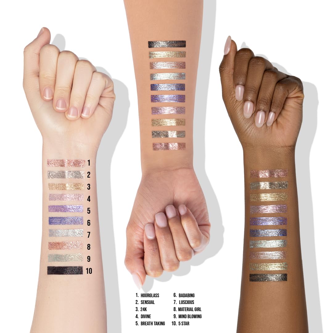 Glitter Liquid Eyeliner - 24K Gold Sparkle | Long-Lasting, Easy Application