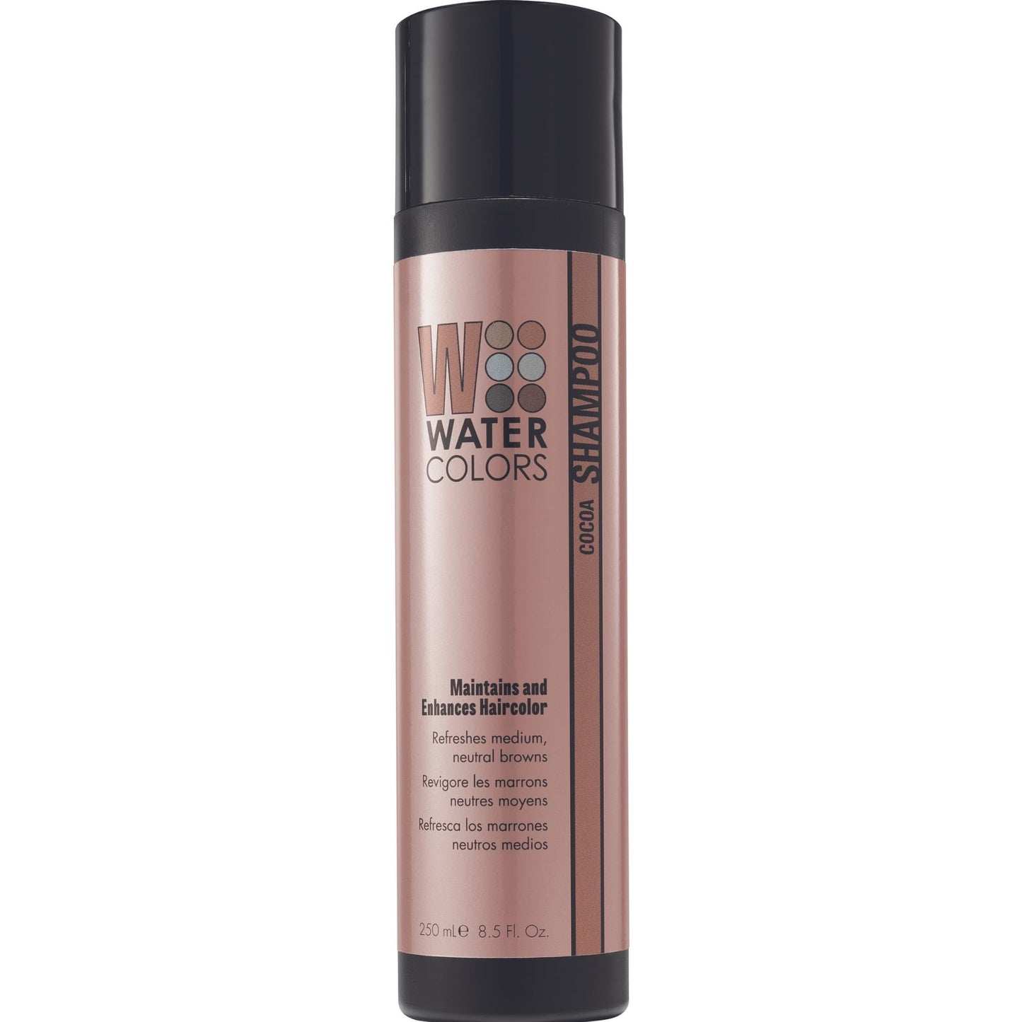 Watercolors Color Depositing Shampoo, Semi Permanent Hair Color 8.5 oz - COCOA