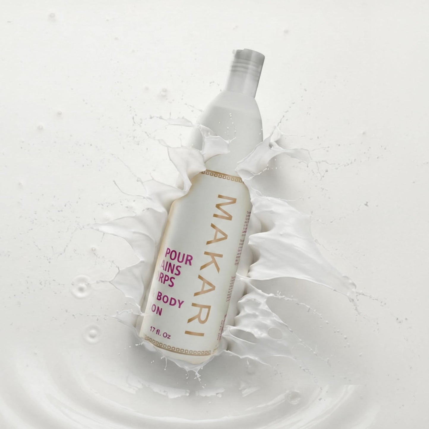 Makari Voile de Corps Hand & Body Lotion (17 fl oz) | Lightweight Moisturizing Lotion with Hyaluronic Acid & Caffeine | Smooth, Soft Feel | Fast-Absorbing, Non-Greasy Formula for Daily Use