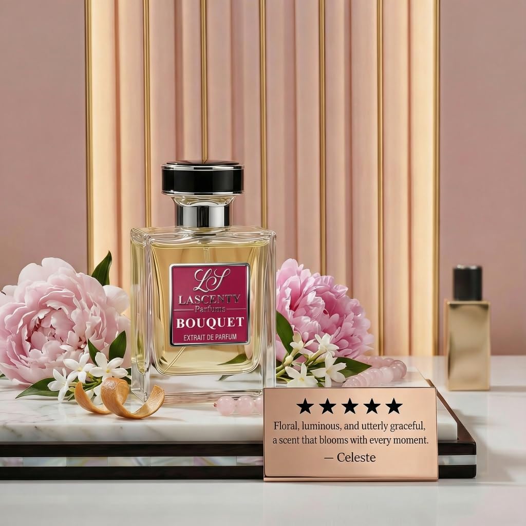 LaScenty BOUQUET Comparable to SUPREME BOUQUET perfume for Women (1.7oz / 50ml) | Extrait de Parfum | Long-Lasting Floral Amber Musk Scent | Signature Luxury Fragrance