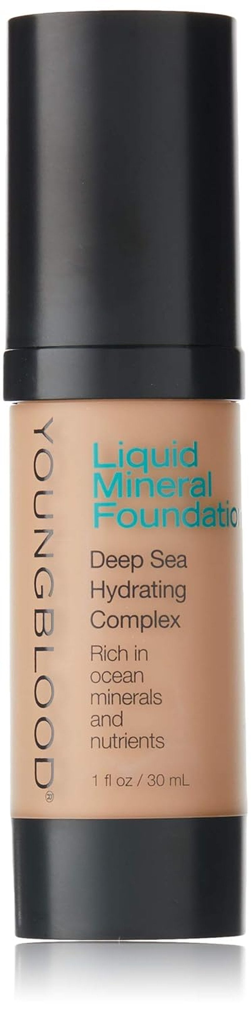 Liquid Mineral Foundation for Dry Skin - Dewy Full Coverage Makeup | Lightweight Tinted Glow in Capri | Vegan & Cruelty-Free