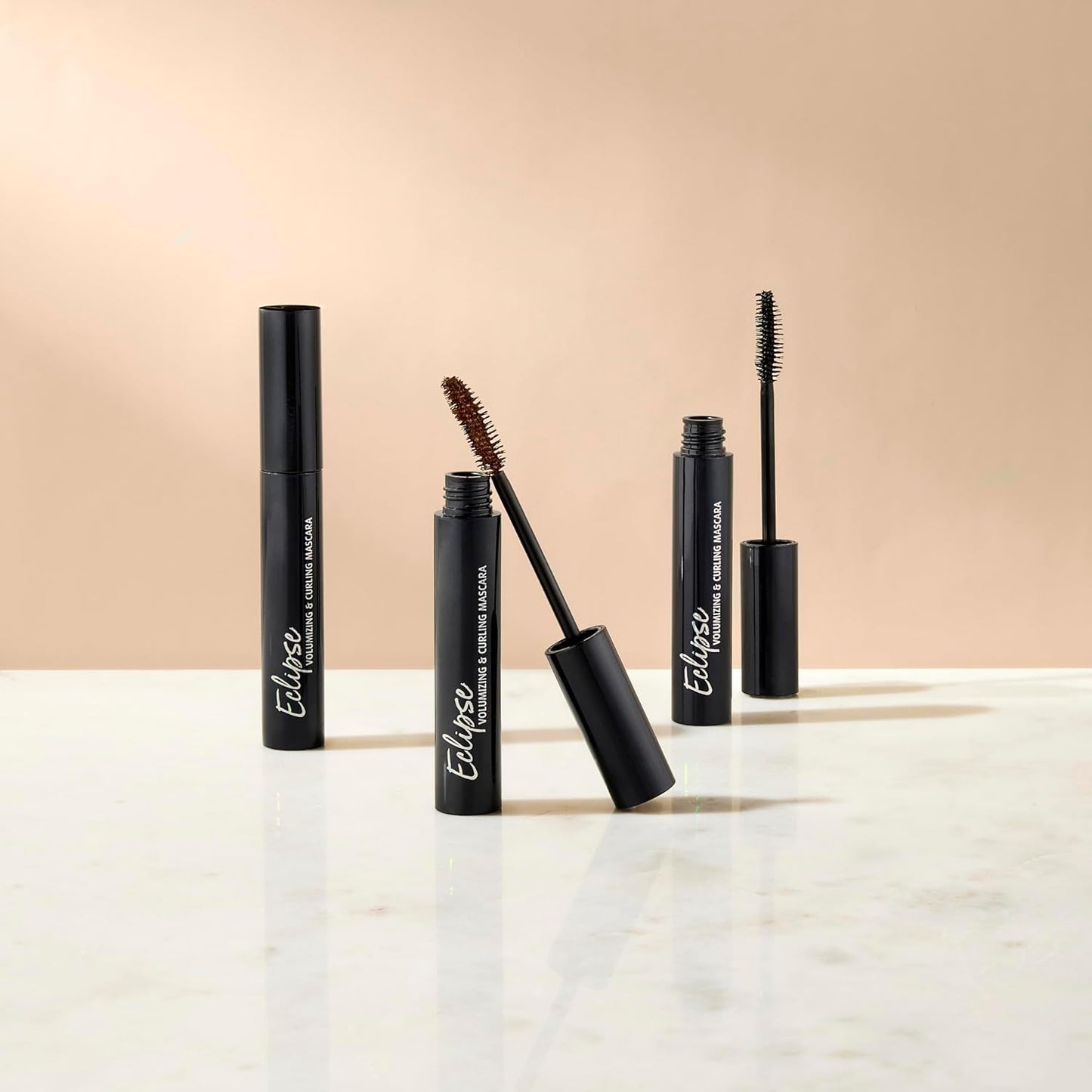Lune+Aster Eclipse Volumizing & Curling Mascara - Brown - Volumizing & curling vegan tubular mascara that won't smudge, yet removes easily with warm water