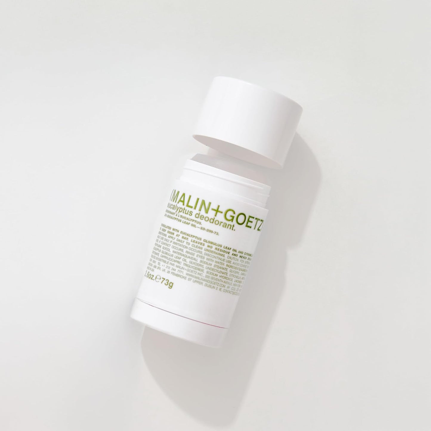 MALIN+GOETZ Eucalyptus Deodorant - Natural Odor & Sweat Defense | 2.6 Fl Oz, Clear, Aluminum-Free (Pack of 2)
