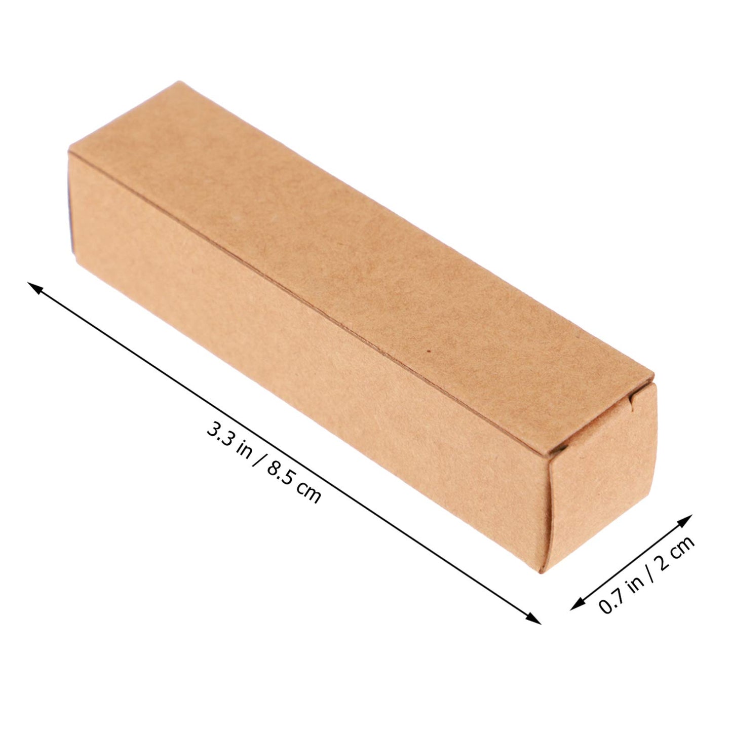 EXCEART Kraft Paper Lipstick Packaging Boxes 50 Pieces 3.3 X 0.8 X 0.8 Inch Durable Small Gift Boxes for Lipstick Lip Balm Lip Gloss Storage
