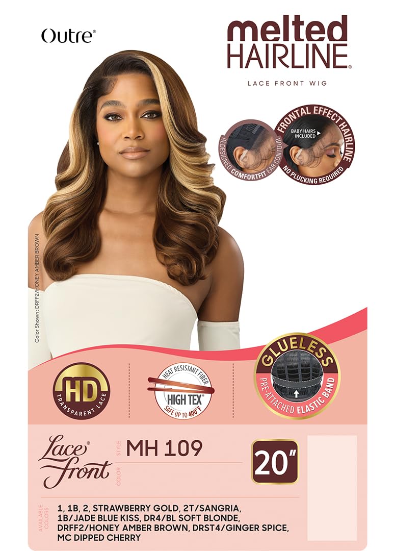 Outre Lace Front Wig - Melted Hairline - MH 109 (OFF BLACK 1B)
