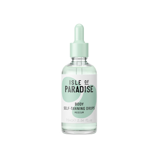 Isle of Paradise Self Tanning Face & Body Drops- Medium, Self Tanner Drops for a Natural Bronze, Long-lasting Tan, Cruelty Free, Fragrance Free & Dermatologist-Approved, 2.54 fl. oz