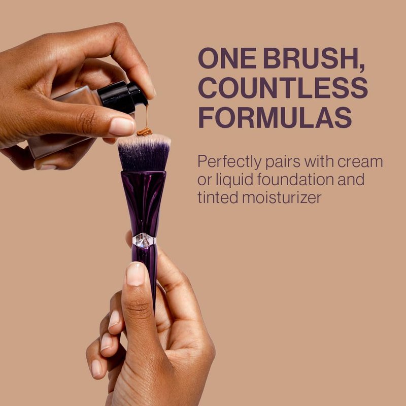 Anisa Beauty Pinnacle Foundation Brush - Professional Makeup Tool for Buffing & Blending | Soft Vegan Fibers for Liquid & Cream Foundation