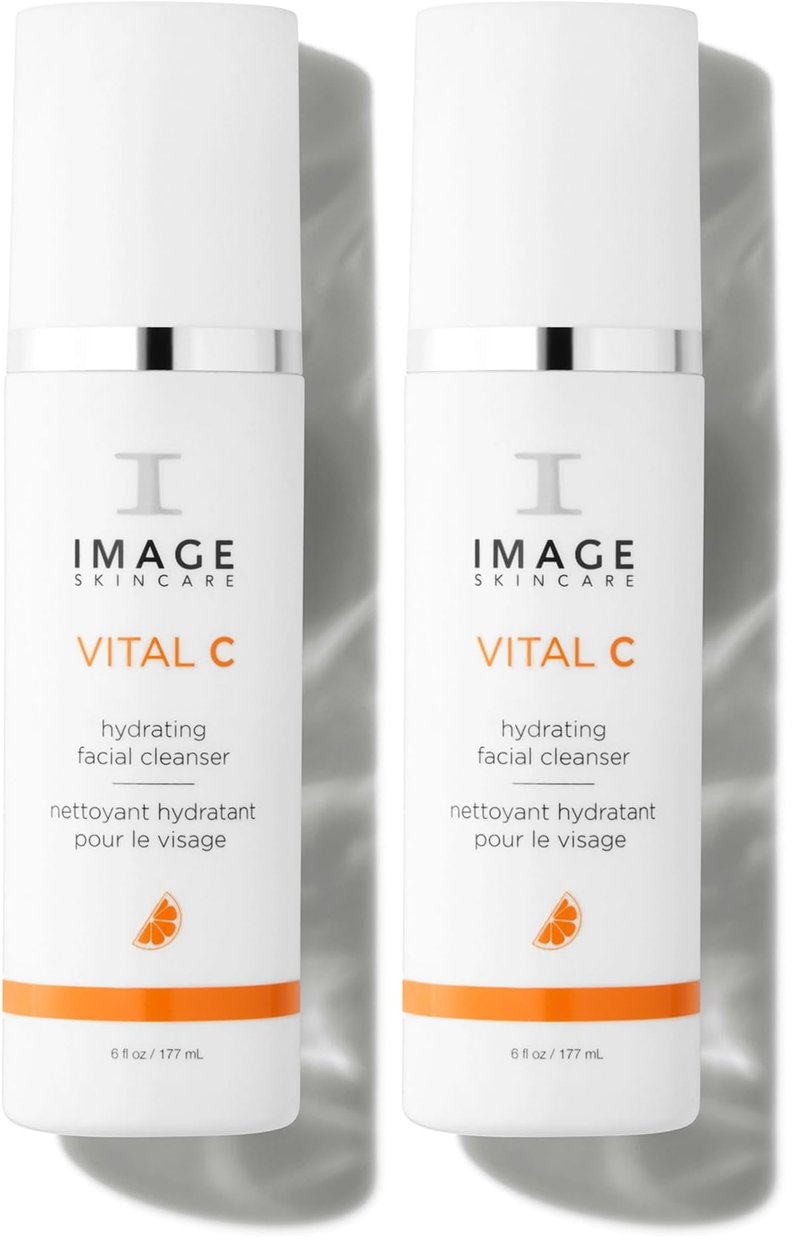 IMAGE Skincare,VITAL C Hydrating Facial Cleanser,Gentle Face Wash with Vitamin C,E and A,6 fl oz,(Pack of 2)