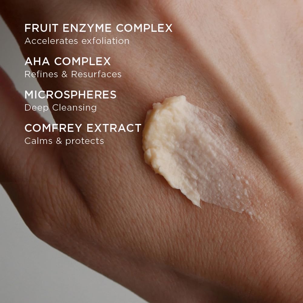 Colleen Rothschild Dual Enzyme Polish - Face Scrub for Resurfacing, Brightening & Softening | 1.7 fl oz