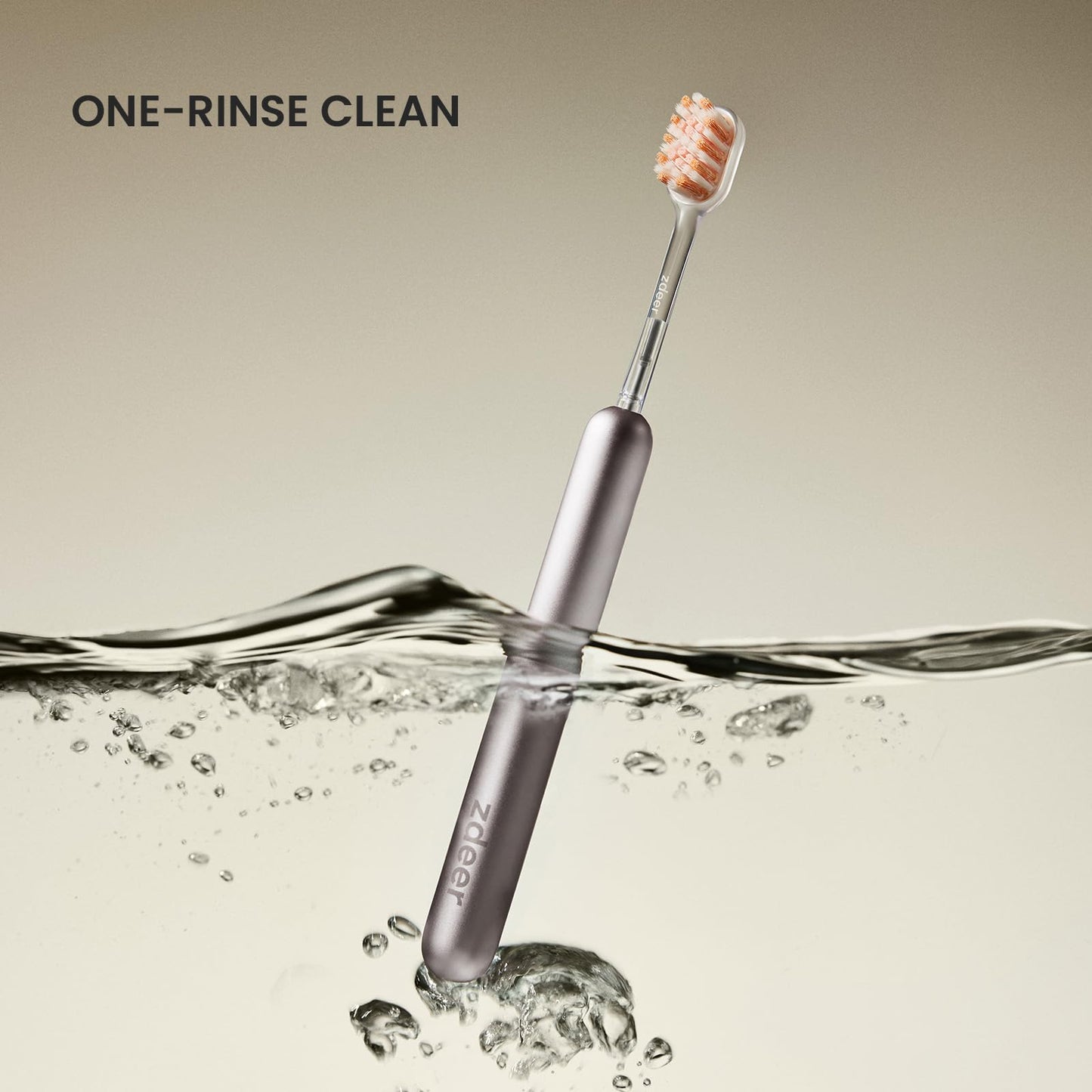 ZDEER Pro Manual Toothbrush for Adults with Sensitive Gums, Upgraded Full Metal Handle, Premium Durable Texture, 3 Multi-Function Replaceable Heads, Eco-Friendly Reusable Portable Travel Design