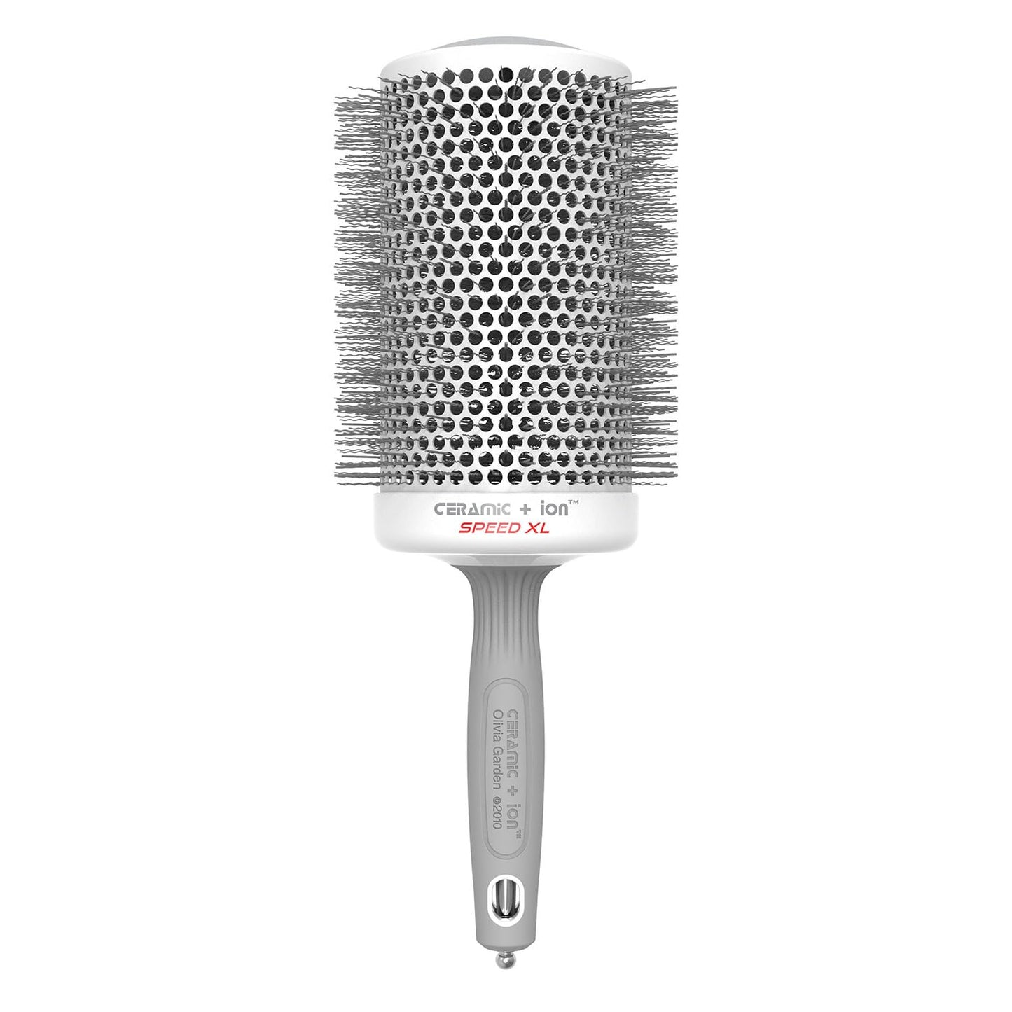 Olivia Garden Ceramic + Ion Speed XL - Extra-Long Round Thermal Hair Brush - Not Electrical - Professional Blowout Brush for Normal to Thick Hair - 4 1/4" - Diameter Barrel - CIXL-80