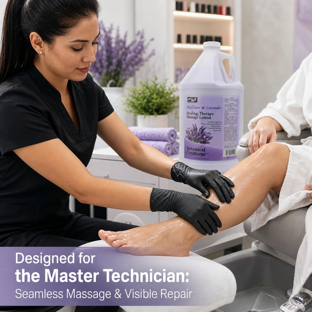 PRO NAIL Professional Therapeutic Massage Lotion & Repair Treatment – Beyond Basic Hydration – Active Cellular Repair for Rejuvenated Skin & Nails & Enhanced Reputation (Lavender, 1 Gallon)