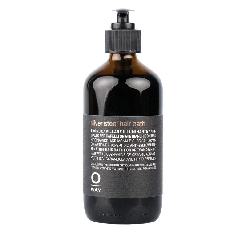 OWAY Silver Steel Hair Bath Shampoo 8 oz