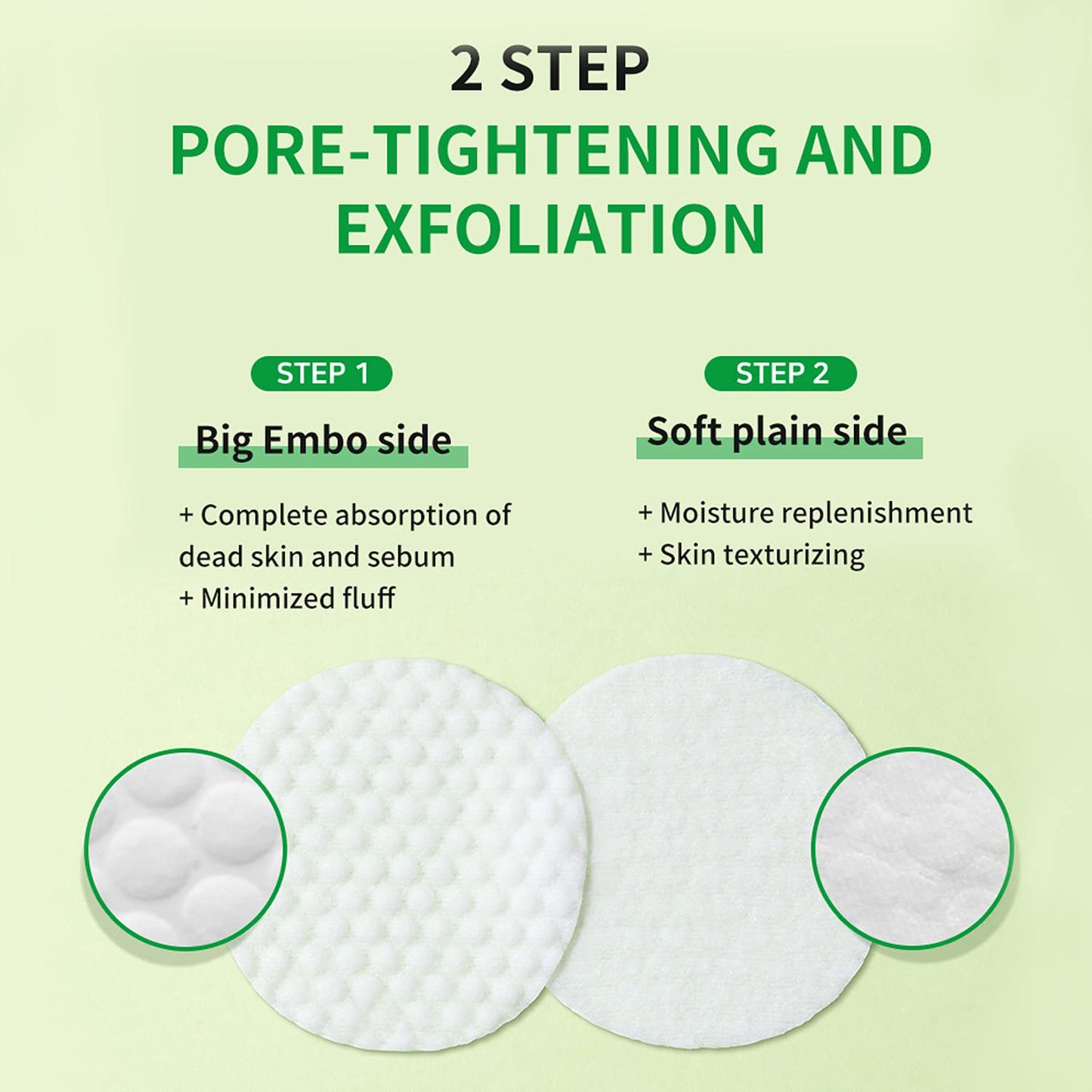 WELLAGE Real Cica Calming Zero Pore Toner Pads 70 Sheets Big Embo, Korean Beauty Facial Pads, Centella Asiatica, PHA, LHA, and Madecassoside, CICA for Soothing, Calming, and Hydrating