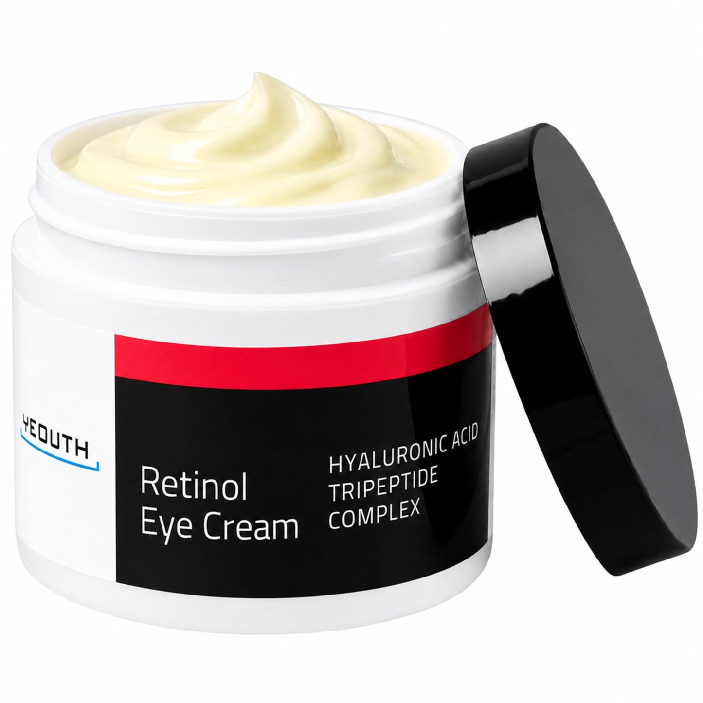 YEOUTH Retinol Eye Cream with Hyaluronic Acid and Tripeptide Complex, Under Eye Hydrating Cream for Puffiness and Bags, 1oz