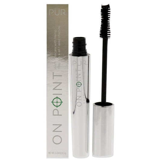 PÜR MINERALS On Point Mascara - Hemp Infused Formula for Voluminous Lashes | 1 Count