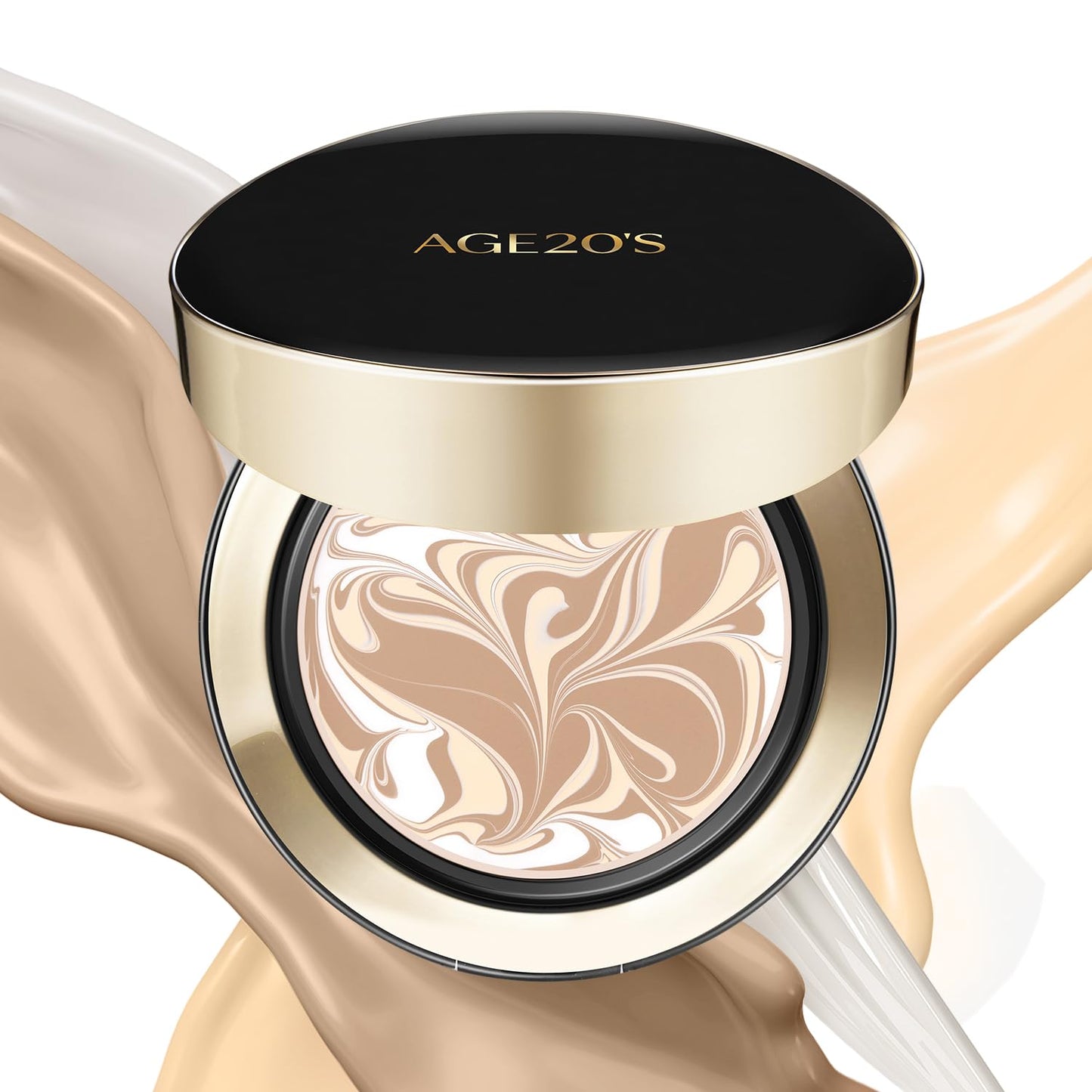 AGE20'S Signature Essence Pact SPF 50+ - Cream Foundation with Dewy Finish | 21N Vanilla | Natural Coverage