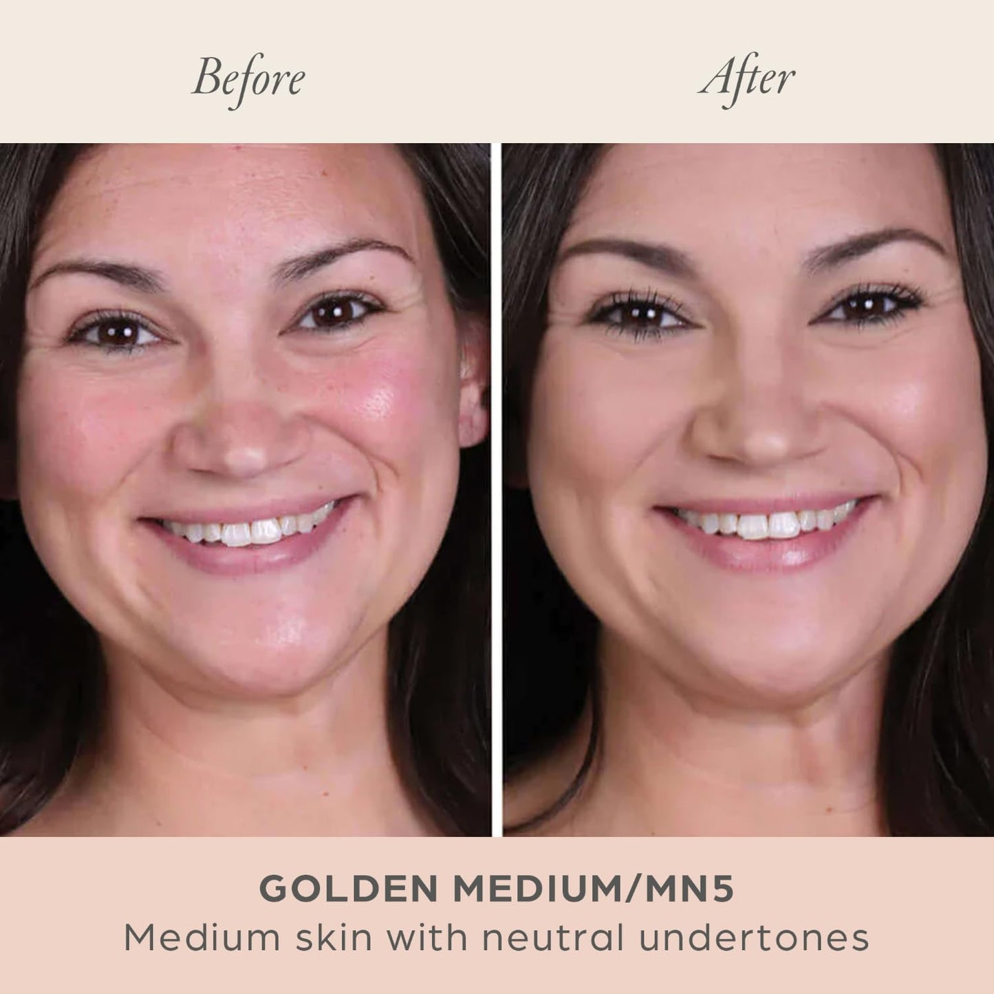 PÜR MINERALS 4-in-1 Pressed Mineral Makeup Powder Foundation with SPF 15 - Concealer & Finishing Compact Pressed Powder for Face - Buildable Medium to Full Coverage Foundation Powder (Golden Medium)