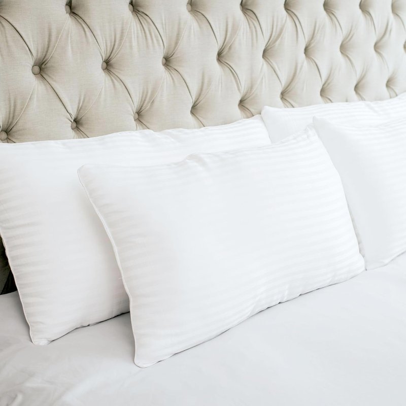 Down Alternative Pillows - Hypoallergenic Queen Size, Set of 2 | Premium Breathable Comfort for Side & Back Sleepers