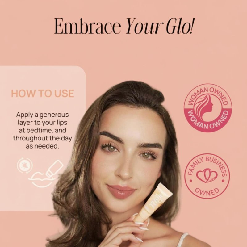 YUGLO Peach Overnight Lip Mask with Multi Peptides, Korean Lip Sleeping Mask & Hydrating Lip Balm for Dry Lips, Nourishing Lip Moisturizer for Soft, Smooth, Glossy Looking Lips