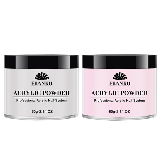 Nude Acrylic Powder, EBANKU 120g/4.23oz Nail Acrylic Powder Large Capacity Professional Acrylic Nail Powder for Nail Extension, Nail Carving, Long-Lasting, No Nail Lamp Needed