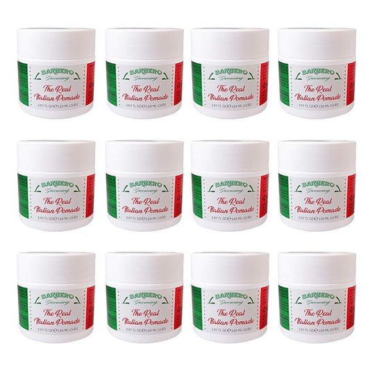 Barbero Grooming the Real Italian Pomade Medium Hold 5.07 oz / 150 ml pack of 12