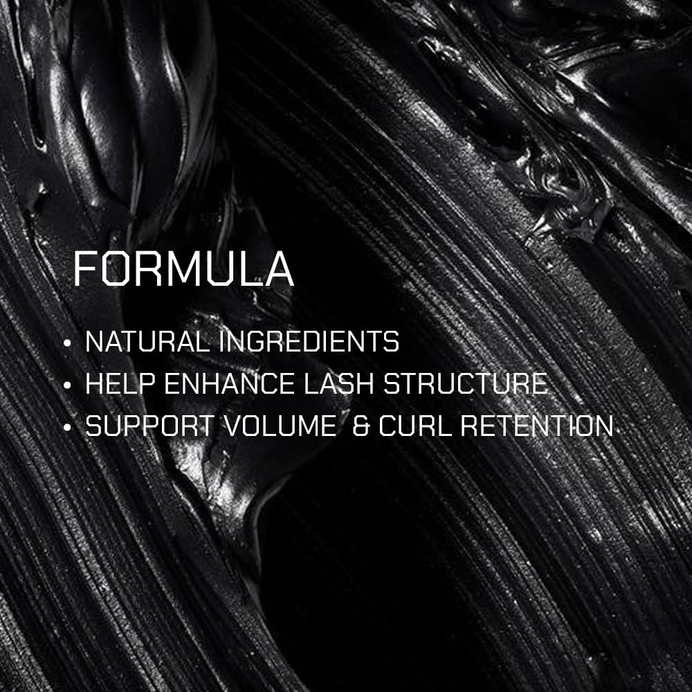 Radiant Professional Lengthening Mascara with brush – Smudge-Proof Curl Mascara Volume and Length for Sensitive Eyes, Cruelty Free, Ideal for Mature & Young Women, 0.43 oz (01 Black)