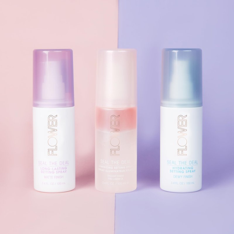 FLOWER Beauty By Drew Barrymore Seal The Deal Setting Spray for Makeup - Long-Lasting + Flawless Finish - Sweat-Proof + Rub-Resistant - Matte + All Day Face Makeup - Cruelty-Free + Vegan