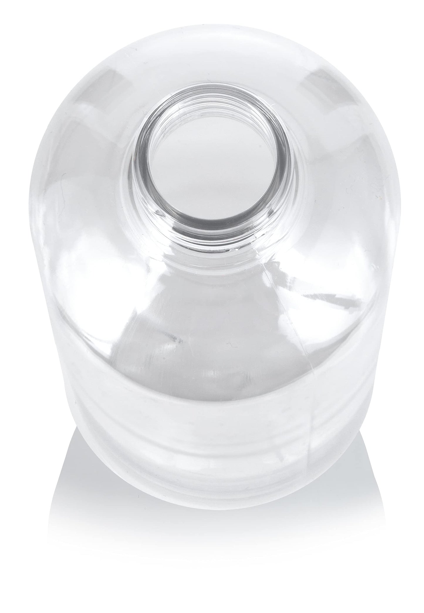 JUVITUS 16 oz / 500 ml Clear Professional Cylinder PET Plastic Bottles with Gold Lotion Pump (12 pack)