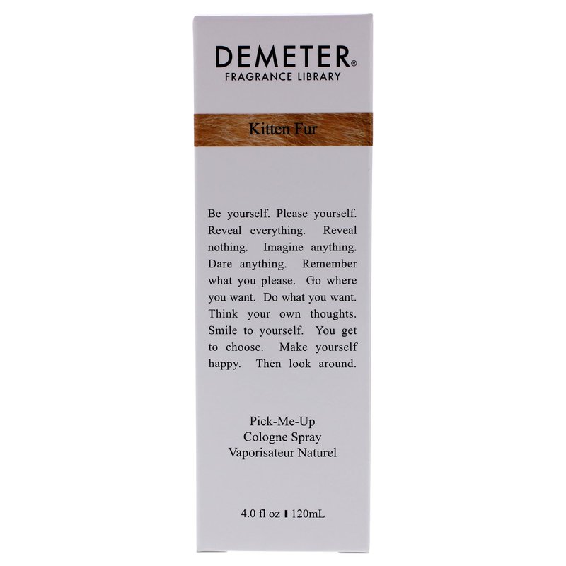 DEMETER Cologne Spray, Kitten Fur, Musk, 4 Fl Oz