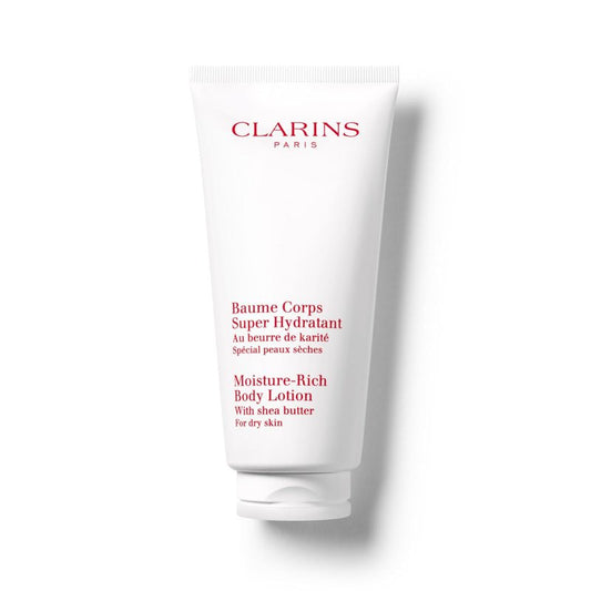 Clarins Moisture-Rich Body Lotion - Deep Hydration & Nourishment | Non-Greasy, Fast Absorbing | 88% Natural Ingredients | Ideal for Dry Skin