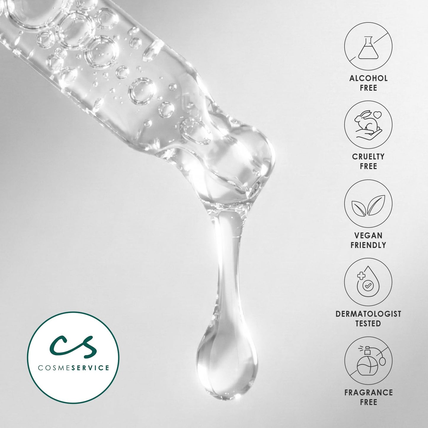 BIOCHEM Glycoprotein Hydrating Serum Ampoule – Deep Moisture + Skin Repair with Marine Glycoproteins & Hyaluronic Acid – Anti‑Aging Plumping Facial Serum, Sensitive Skin Safe, 1.01 fl oz / 30 mL