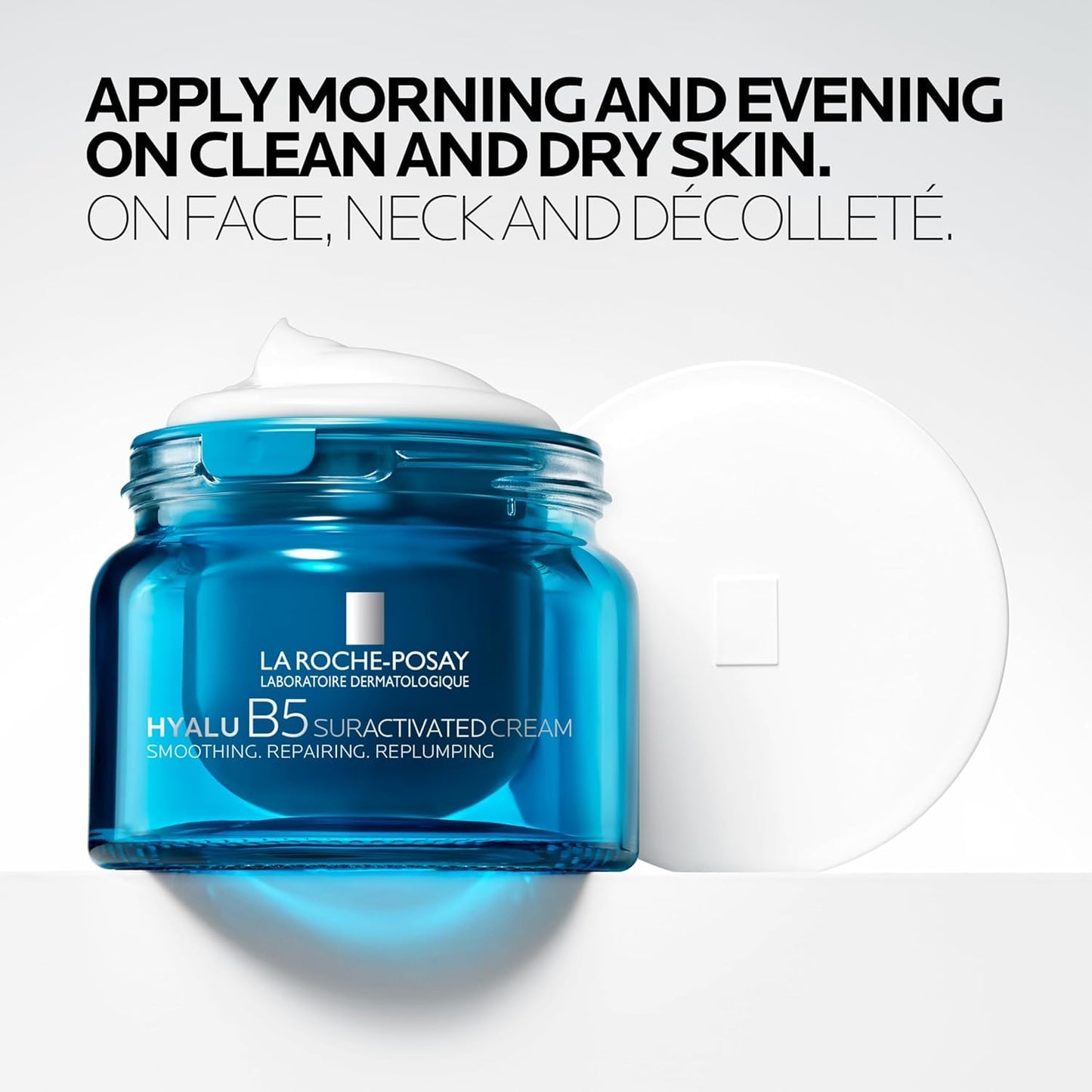 La Roche-Posay Hyalu B5 Suractivated Anti-Aging Face & Neck Cream, Firming Face Moisturizer With 3 Types of Hyaluronic Acid for All Skin Types, 72hr Hydration + Anti-Wrinkle, 1.7fl oz
