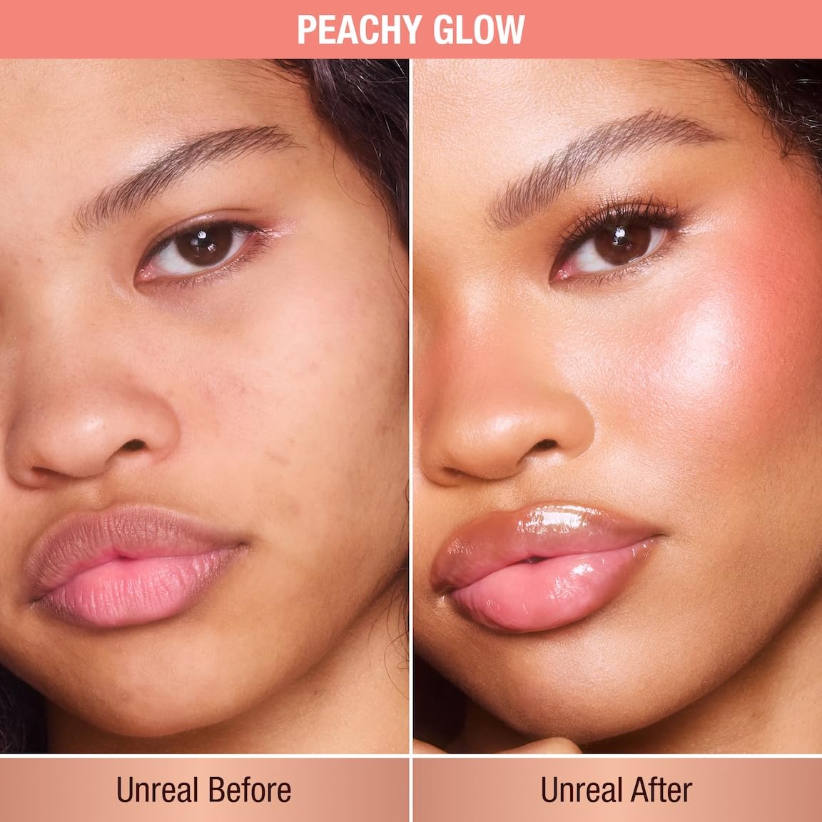 Charlotte Tilbury Unreal Healthy Glow Blush Stick - Buildable Cream Makeup with a Skincare-Infused Formula - Easy to Use, Blendable & Leaves Skin with a Luminous Sheen - Peachy Glow
