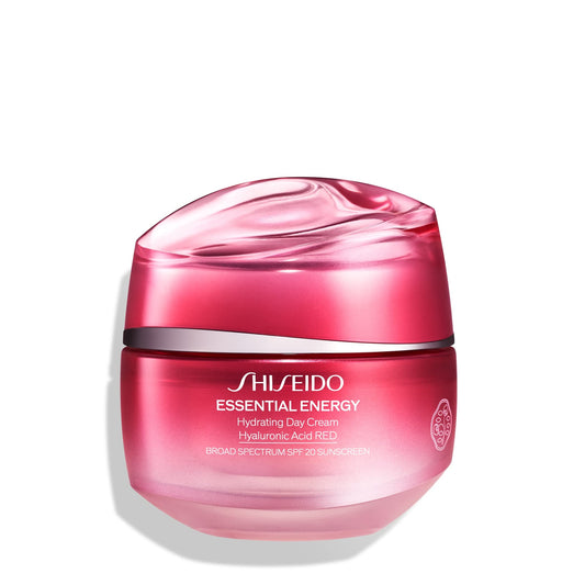 Shiseido Essential Energy Hydrating Day Cream Broad Spectrum SPF 20 - 50 mL - Visibly Reduces the Look of Pores & Fine Lines - With Hyaluronic Acid - 24-Hour Hydration - All Skin Types
