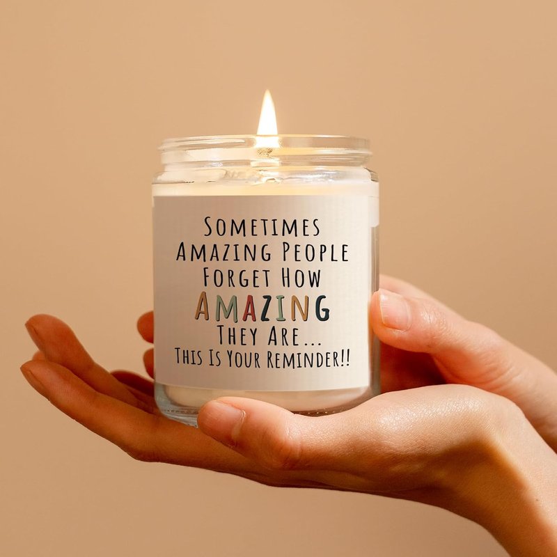 You're Amazing Candle | Inspirational Gift for Women - Birthday, Friendship, Thank You - Lavender Scented