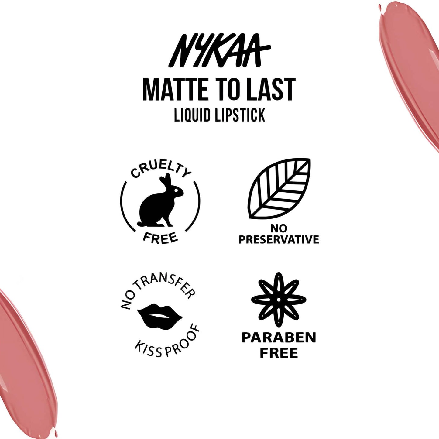 Nykaa Cosmetics Matte to Last Transfer Proof Liquid Lipstick - Lip Makeup with Intense Color Payoff - Long Lasting Lip Product - 01 Bombae - 0.16 oz