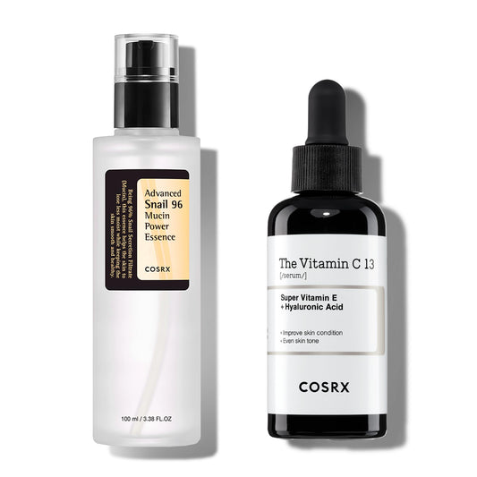 COSRX Post Acne Mark Recovery - Snail Mucin 96% Essence + Vitamin C 13% Serum, Intensive Hydrating for Fine lines, Hyperpigmentation, After Blemish Care