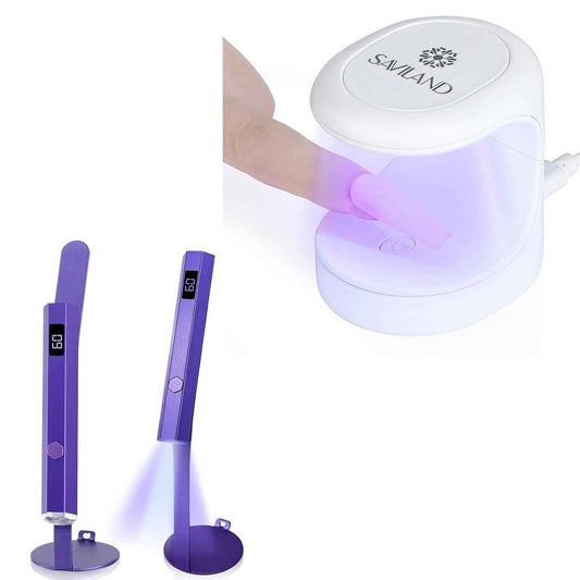 16W Saviland Mini Nail Lamp - Portable UV Light for Quick-Dry Gel Nail Extensions
