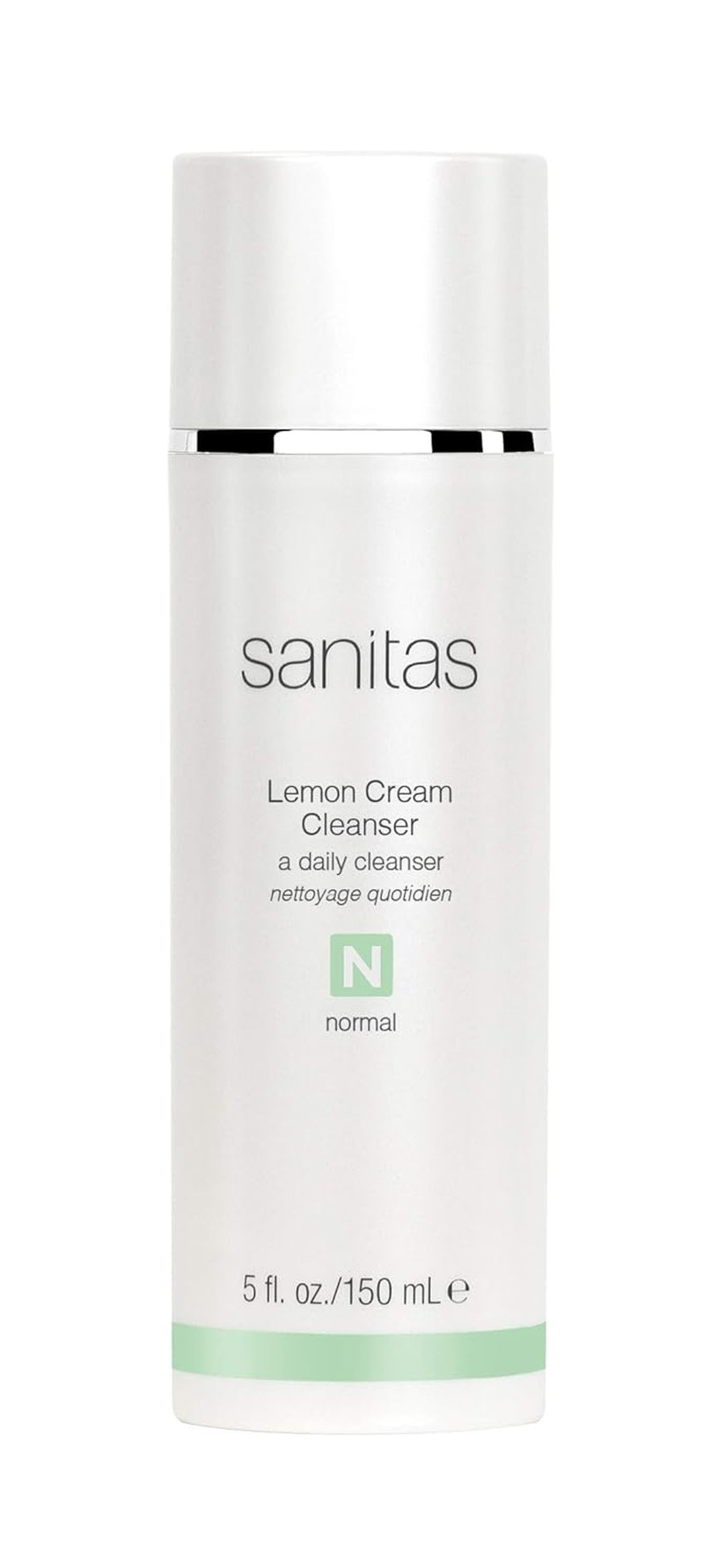 Sanitas Skincare Lemon Cream Cleanser - Enriching Vitamin C & E Formula with Jojoba Oil | 5 Ounces