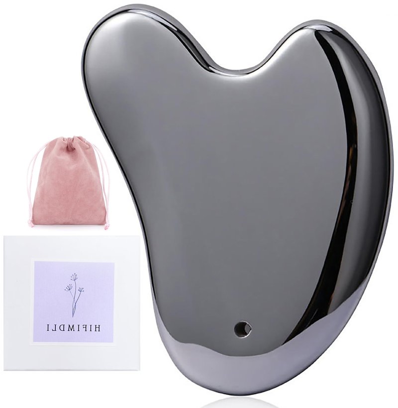 HIFIMDLI Terahertz Stone Gua Sha Facial Tools Face Body Gua Sha with Nice Box