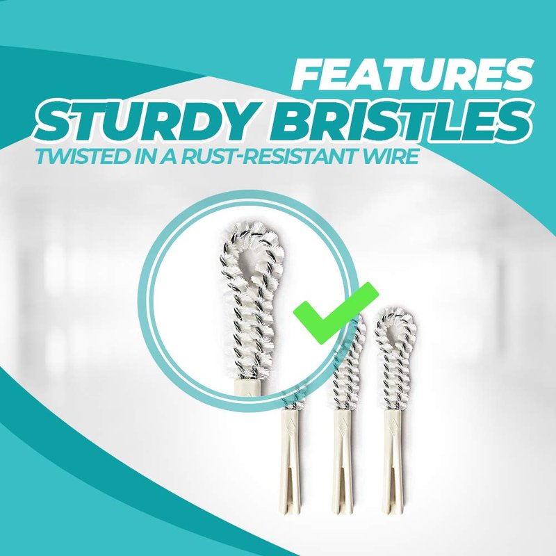 Fuller Brush Dental Plate Brush - Soft Hygienic Denture Cleaner - Small & Flexible Cleaning Tool for Dentures & Plates - Oral Hygiene for Men & Women (Pack of 3)