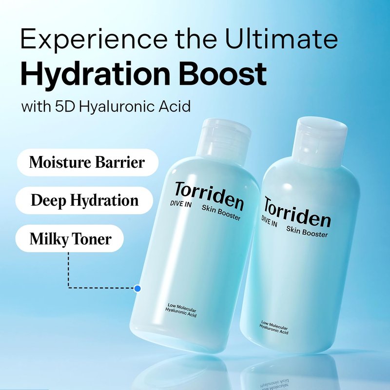 Torriden DIVE IN Skin Booster 200ml (6.76 fl. oz.) | Deep Nourishing Facial Toner for Dry, Sensitive Skin | Hyaluronic Acid, Panthenol, Ceramide