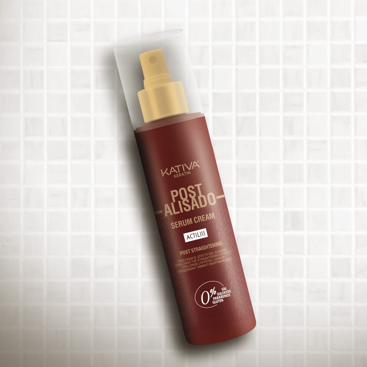 Kativa Post Straightening Serum Cream, 6.8 Oz - Prolongs Straightening Results for Manageable, Shiny, Smooth Hair - Free of Salt, Sulfate, Gluten, Paraben