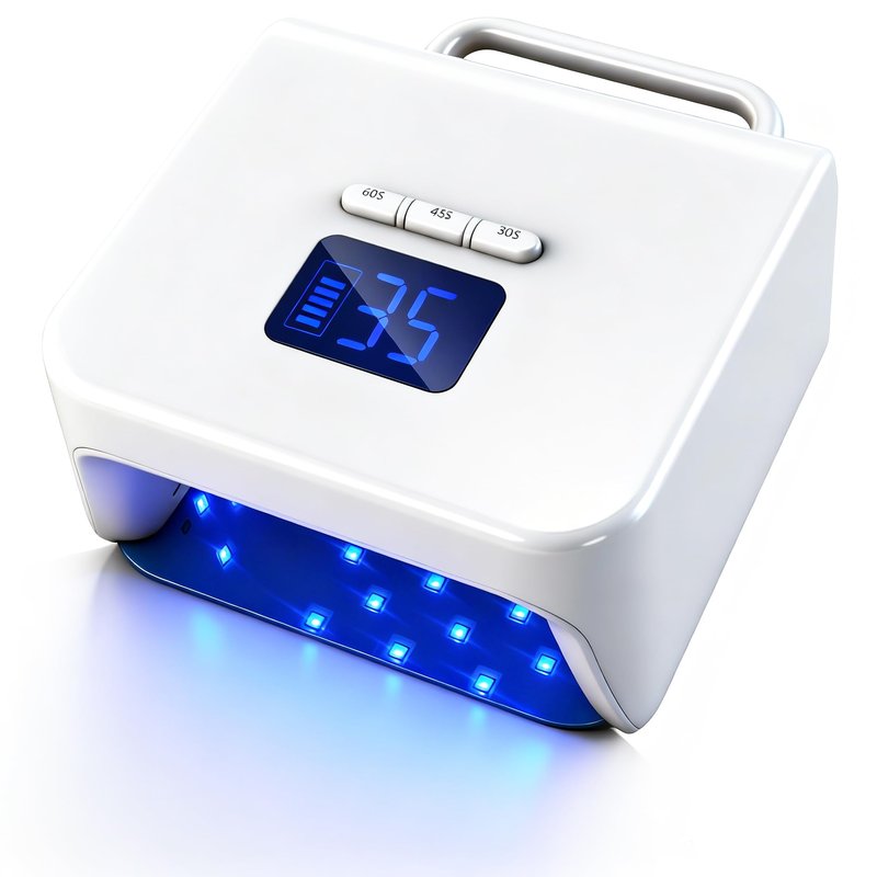 UV Nail Lamp Cordless,220W UV Light for Gel Nails, Rechargeable Professional LED Nail Lamp with 48 Beads & Touch Display, Gel Light Dryer with Built-in 3-Timer Modes,Curing Lamp for Salon & Home