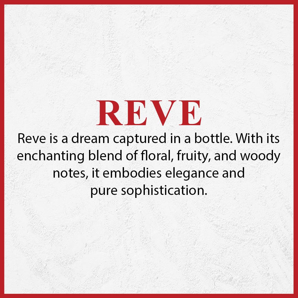 ARIF Reve Unisex Woody Oriental Perfume – Bergamot, Melon, Amber, Musk & Vanilla – Long-Lasting Eau de Parfum for Men & Women – Sophisticated Fragrance – 3.4 oz