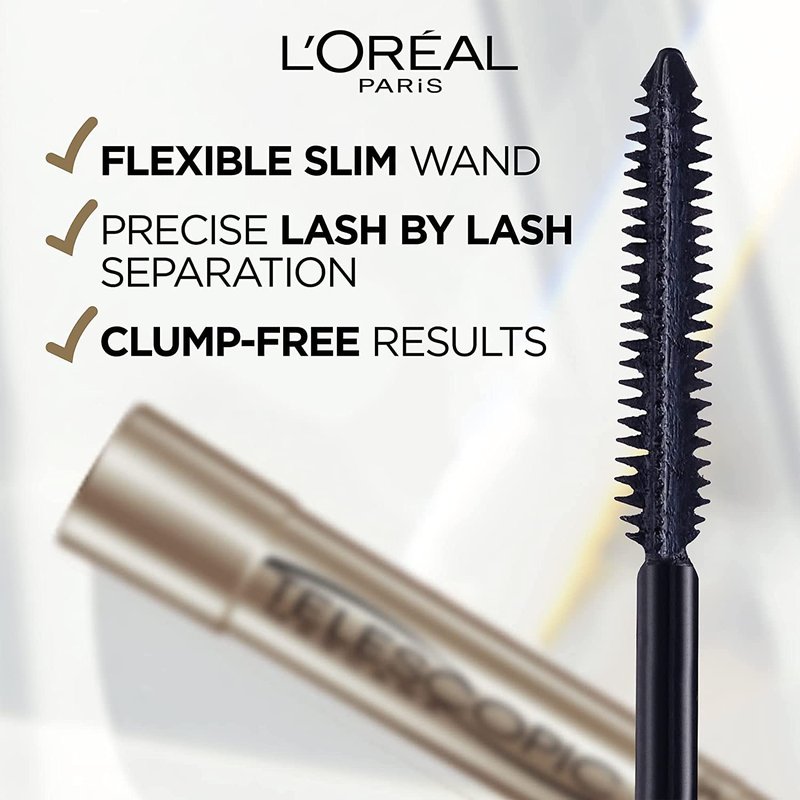 L’Oreal ParisTelescopic Mascara, Black Brown [915], 0.27 oz