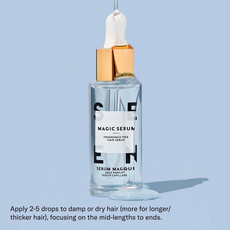 SEEN Magic Serum - Fragrance-Free Anti-Frizz Hair Serum | Non-Comedogenic, Safe for Sensitive & Acne-Prone Skin