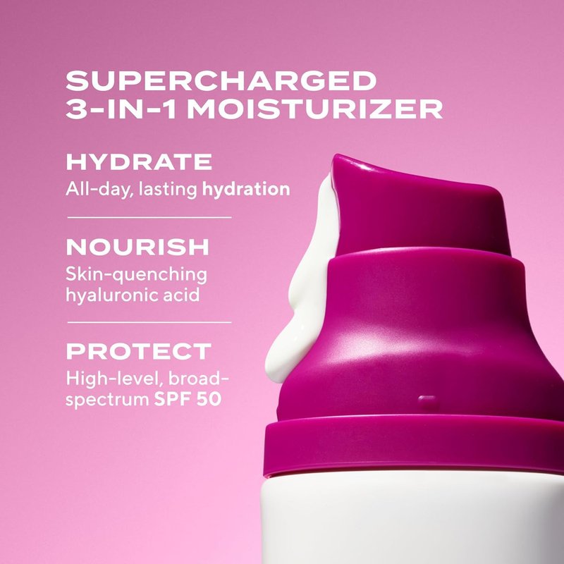 Murad Superactive Hydrating Moisturizer SPF 50 | Hyaluronic Acid for Dewy, Plump Skin - 1.7 FL Oz