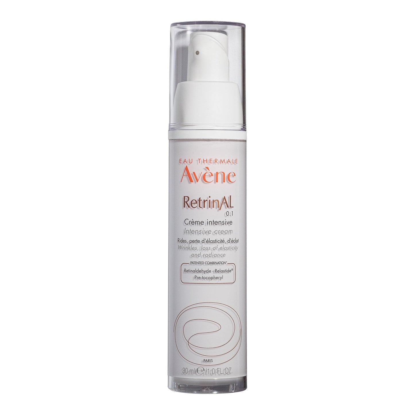 Avene RetrinAL 0.1 Intensive Cream, Retinaldehyde, Reduce Signs of Aging, Brighten & Rejuvenate Skin, 1.01 Oz